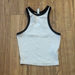 White and Black Women's Tank Top
